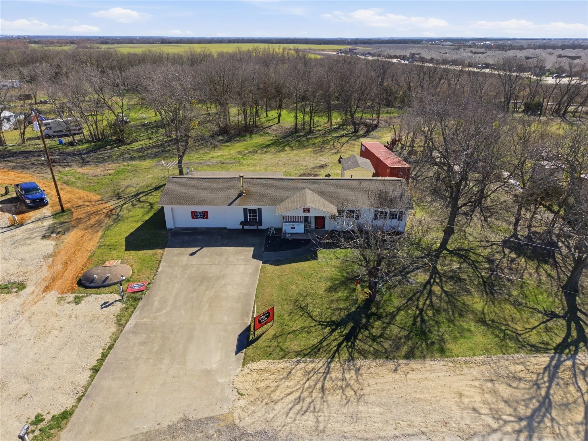 The residence needs work but would be ideal for an owner-operator.