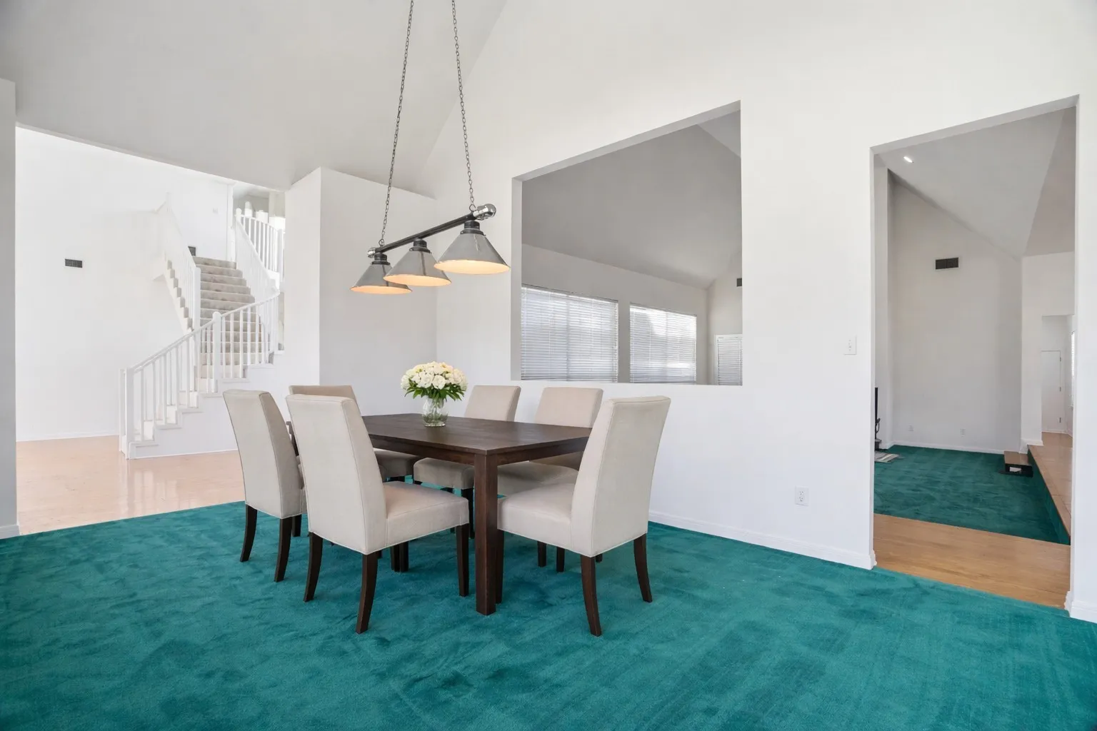 Formal dining. Virtually staged
