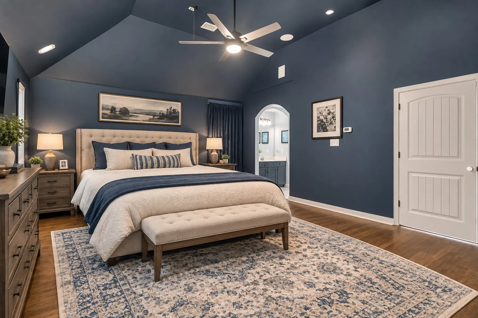 AI generated image of Media Room as a 4th Bedroom
