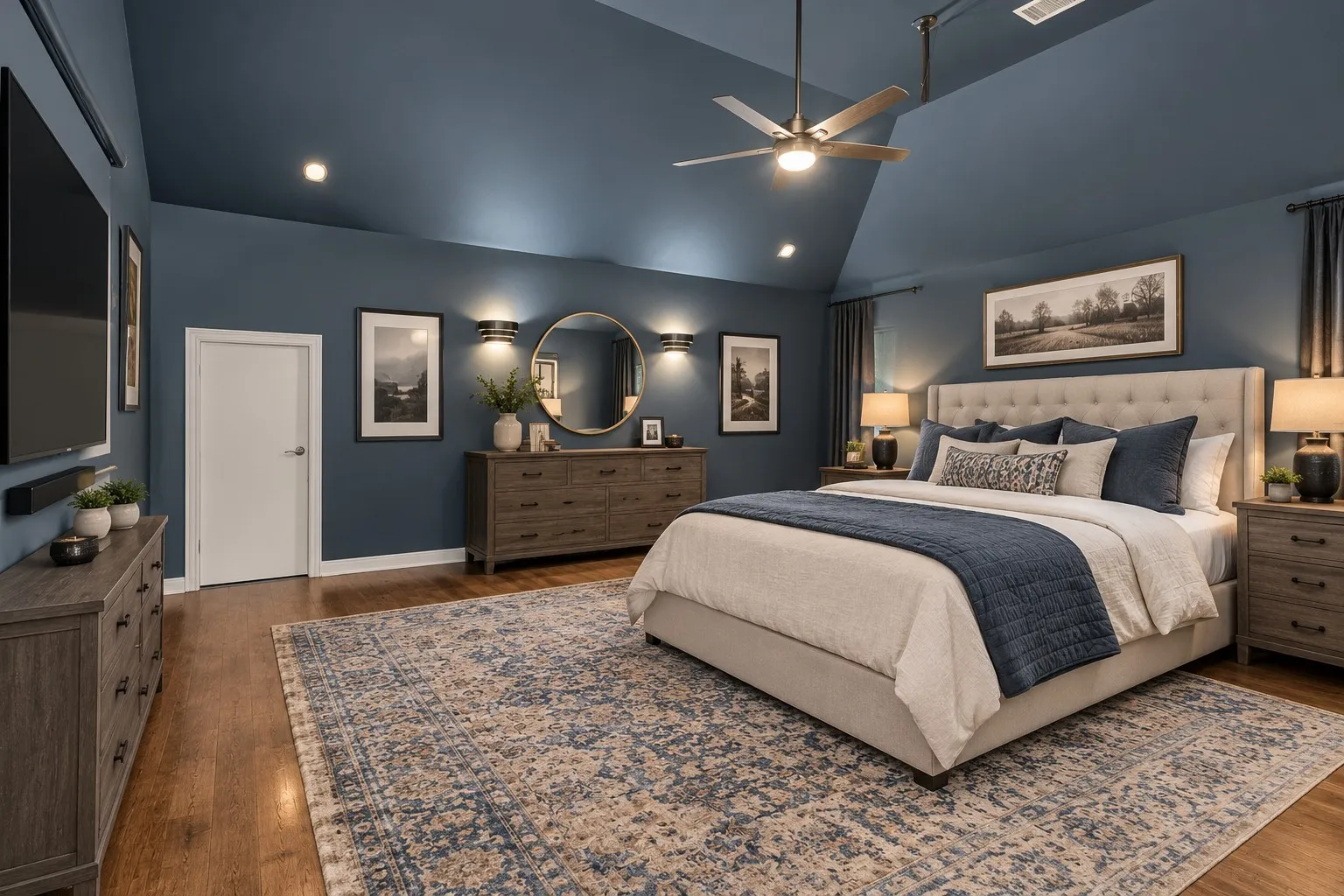 AI generated image of Media Room as a 4th Bedroom