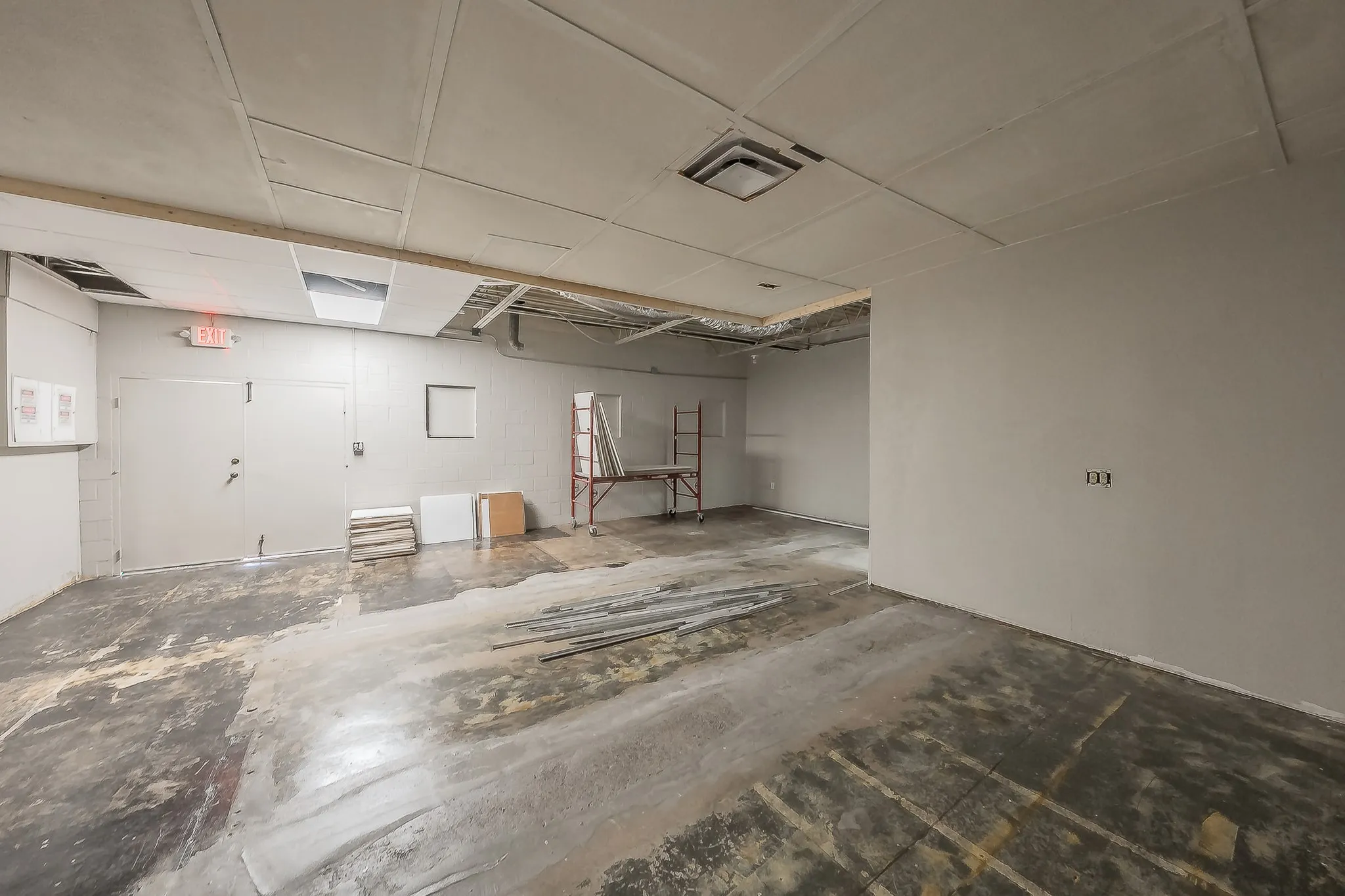 area to be finished out