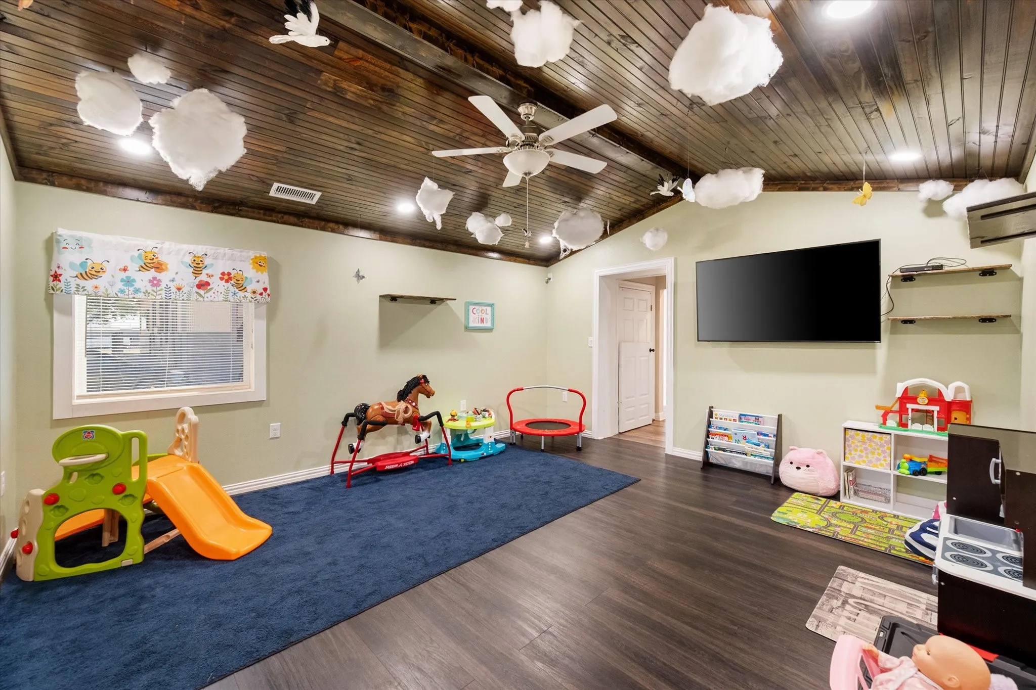 One of the four office spaces inside
