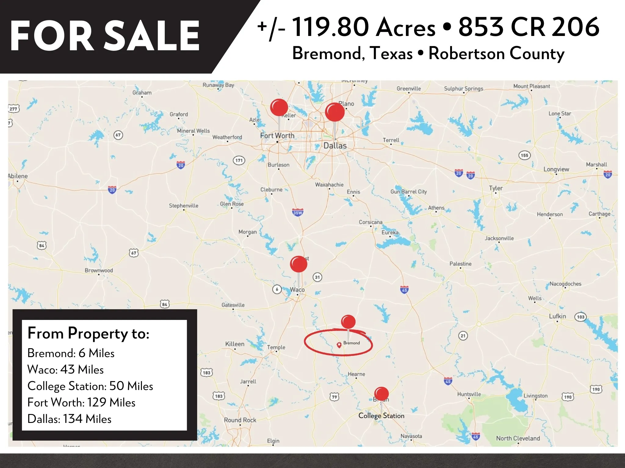 Improved Land For Sale in Robertson County , 853 CR 206, Bremond, Texas 76629, 0, 0, Garage spaces, 0 Sqft, built in 0, Price $1,178,100, mls#21190710, Real Estate Agent in Bremond, Homes For Sale in Robertson county, Homes For Sale in Bremond, Realtor in Bremond Texas, Real Estate Brokerage Independent Realty Texas, Luminita Cordes Realtor