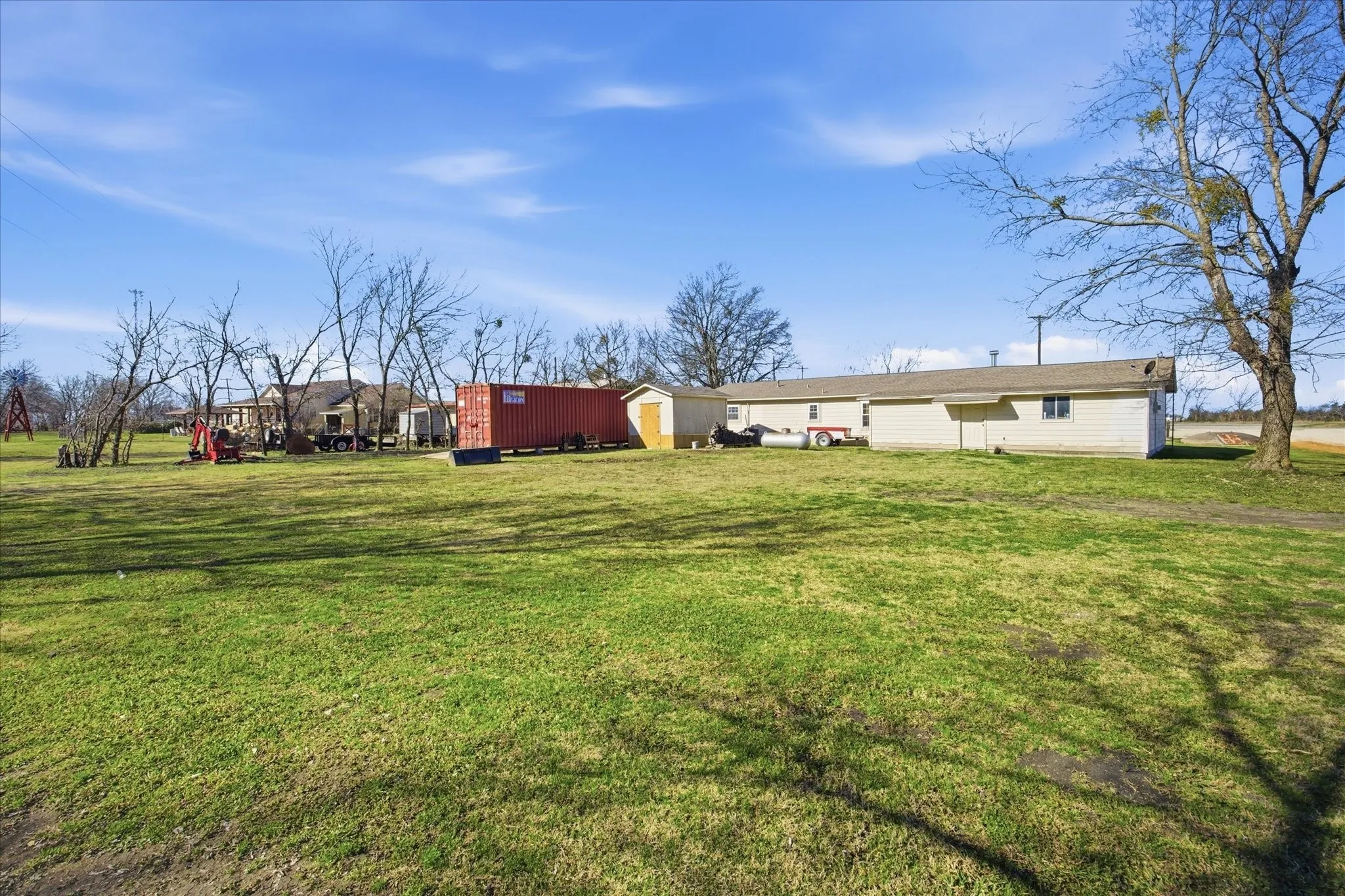 There are 2 separate septic systems. One for this residence and another home that was torn down.