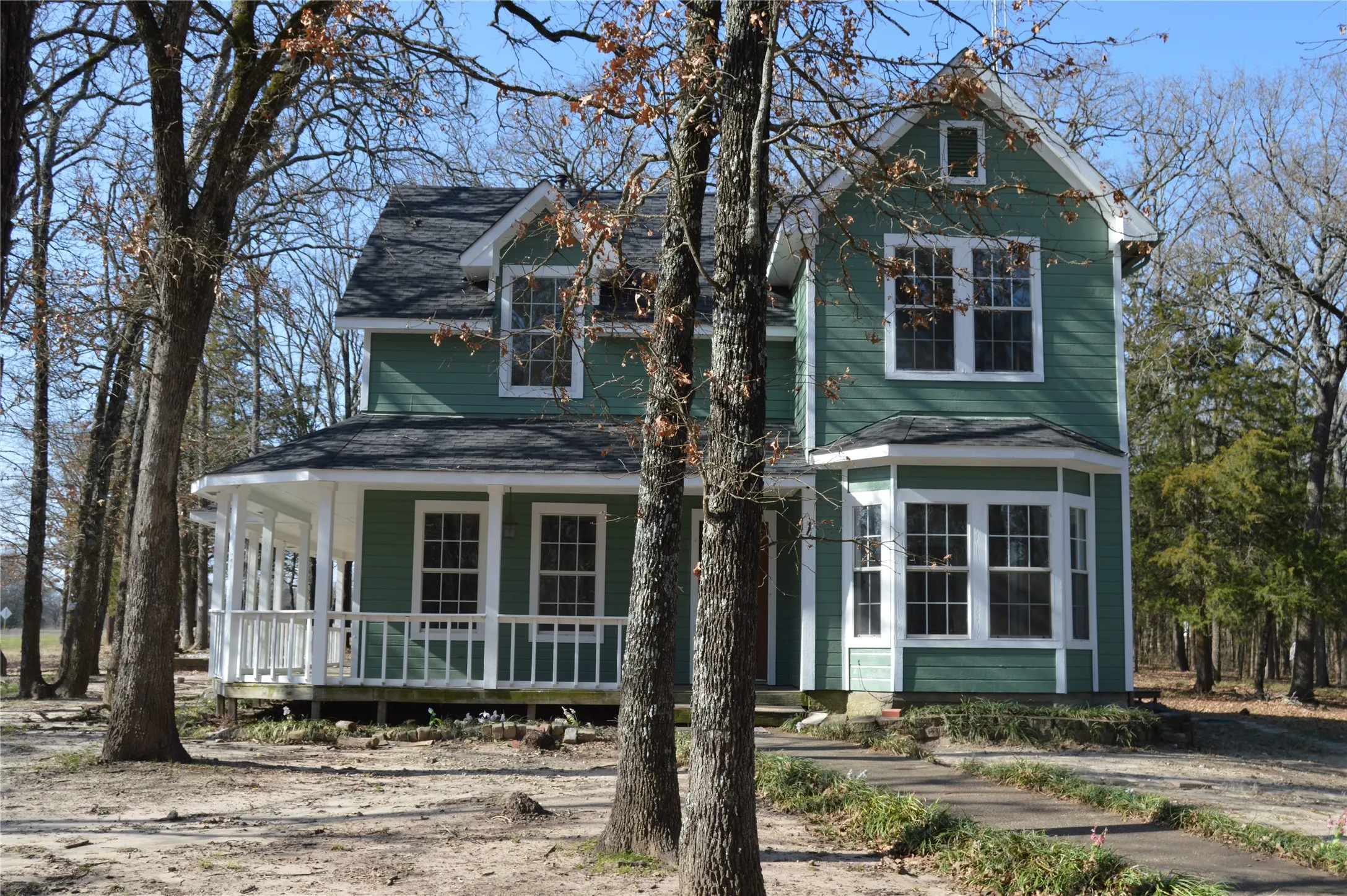 Side of home near circle drive