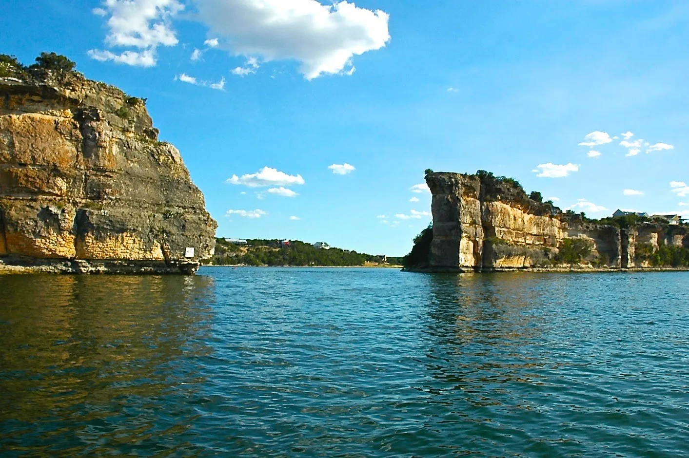 Well Known Hells Gate where the annual 4th of July fireworks show is held.