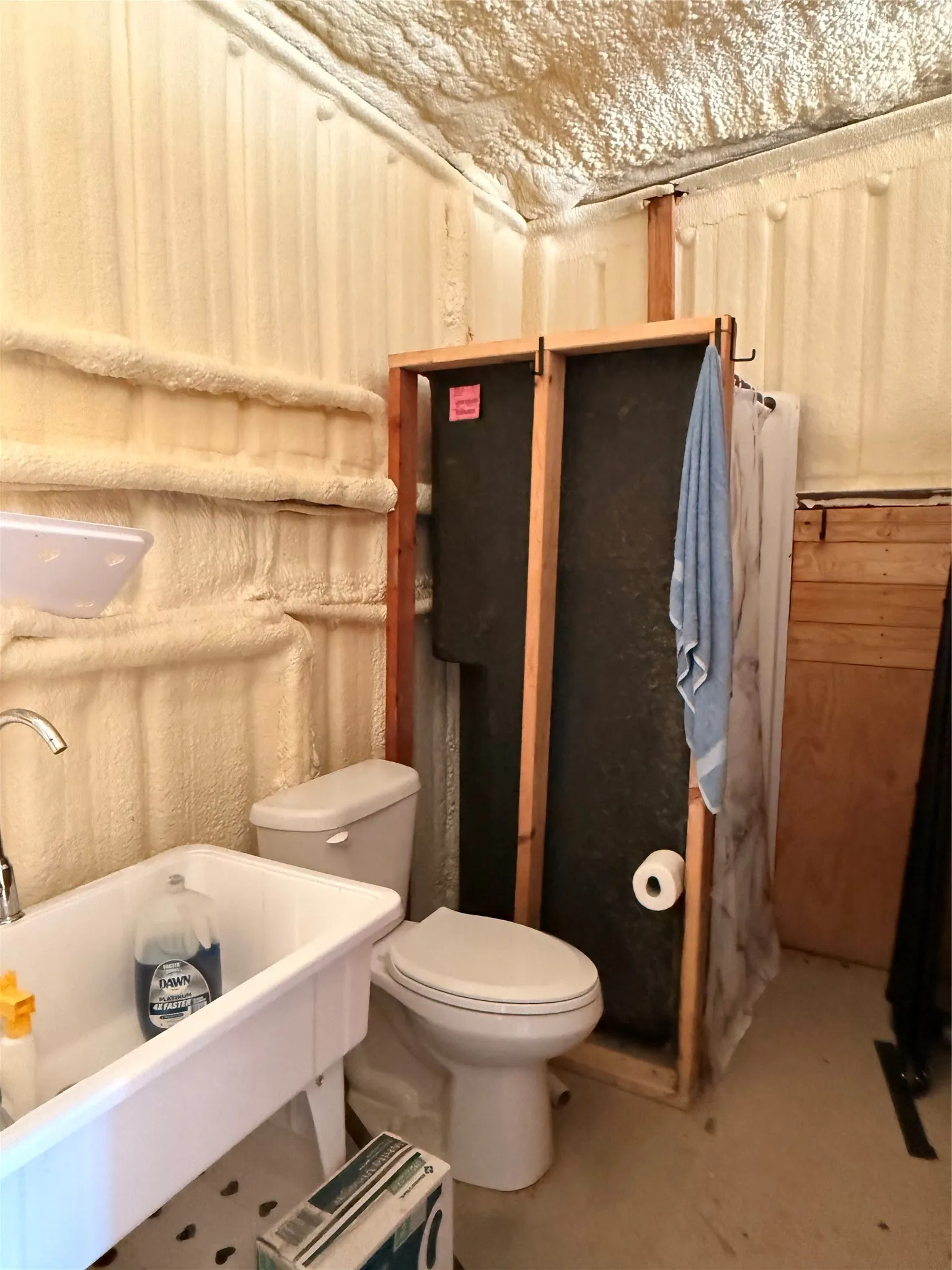 Bath in garage