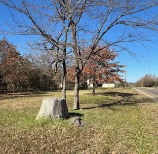 View of front Lot 15 of  .87 acre-looking toward home on corner lot