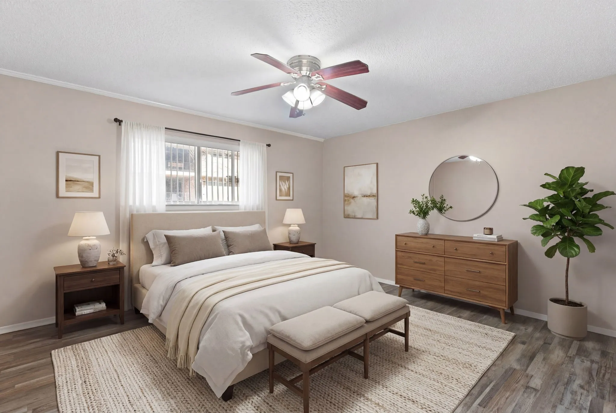 Staged Bedroom