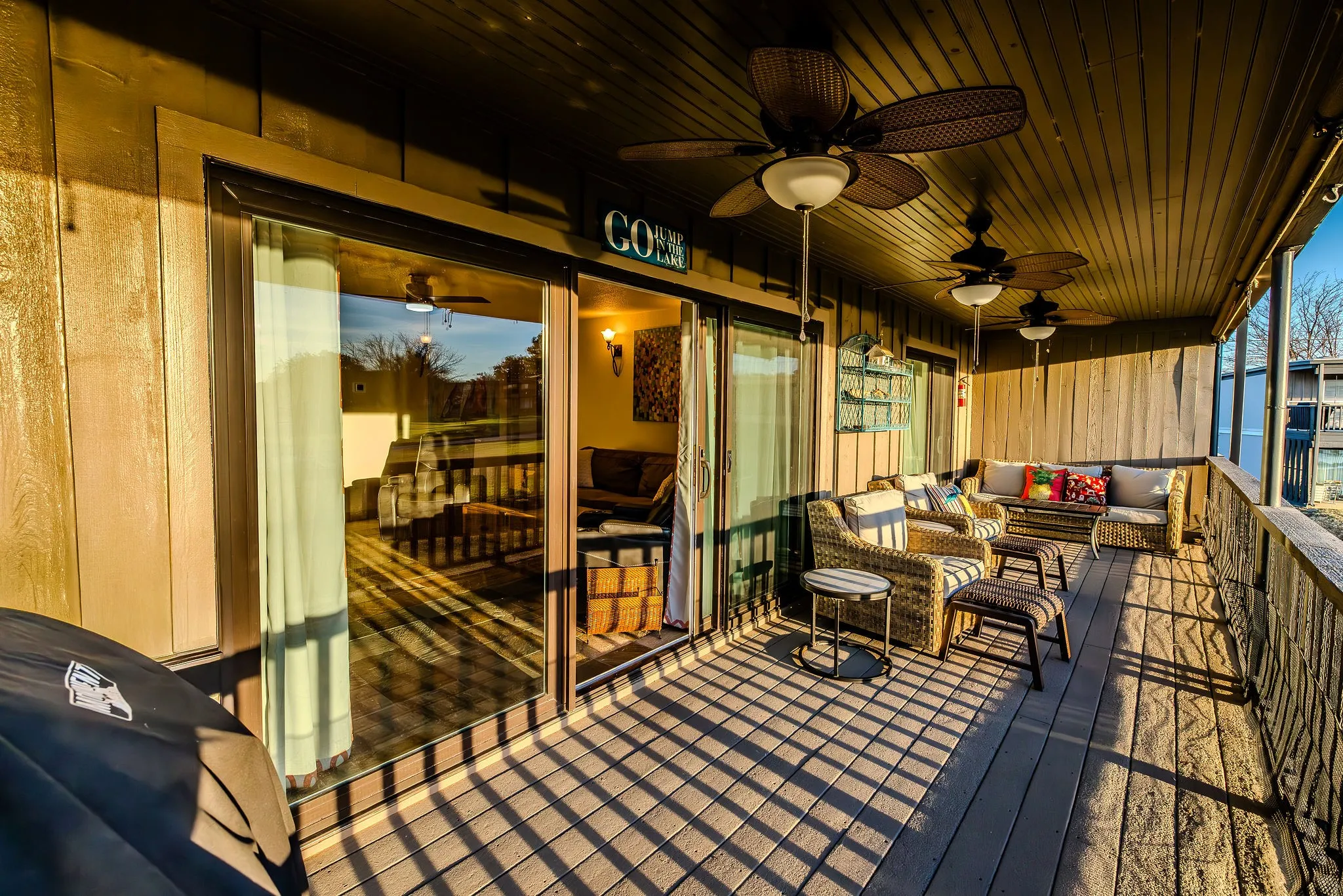 Plenty of balcony deck space for relaxing, entertaining, or enjoying some outdoor space when you host gatherings at the condo.