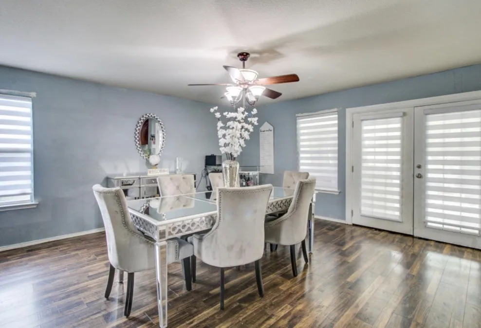 Main house dining room space with plenty of room for a large family table