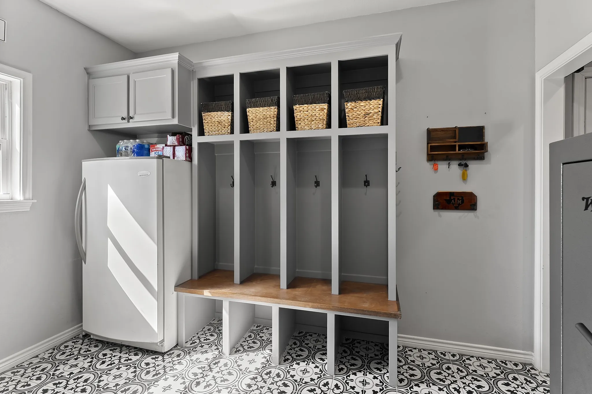 Mudroom with plenty of natural light