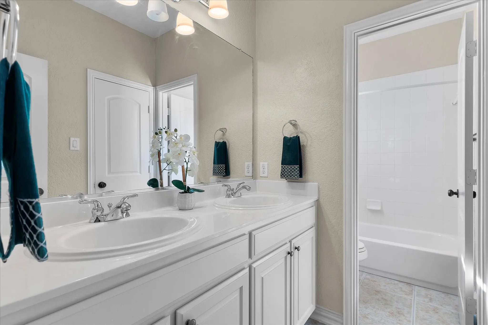 Full Bath between Bedrooms #2 and #3