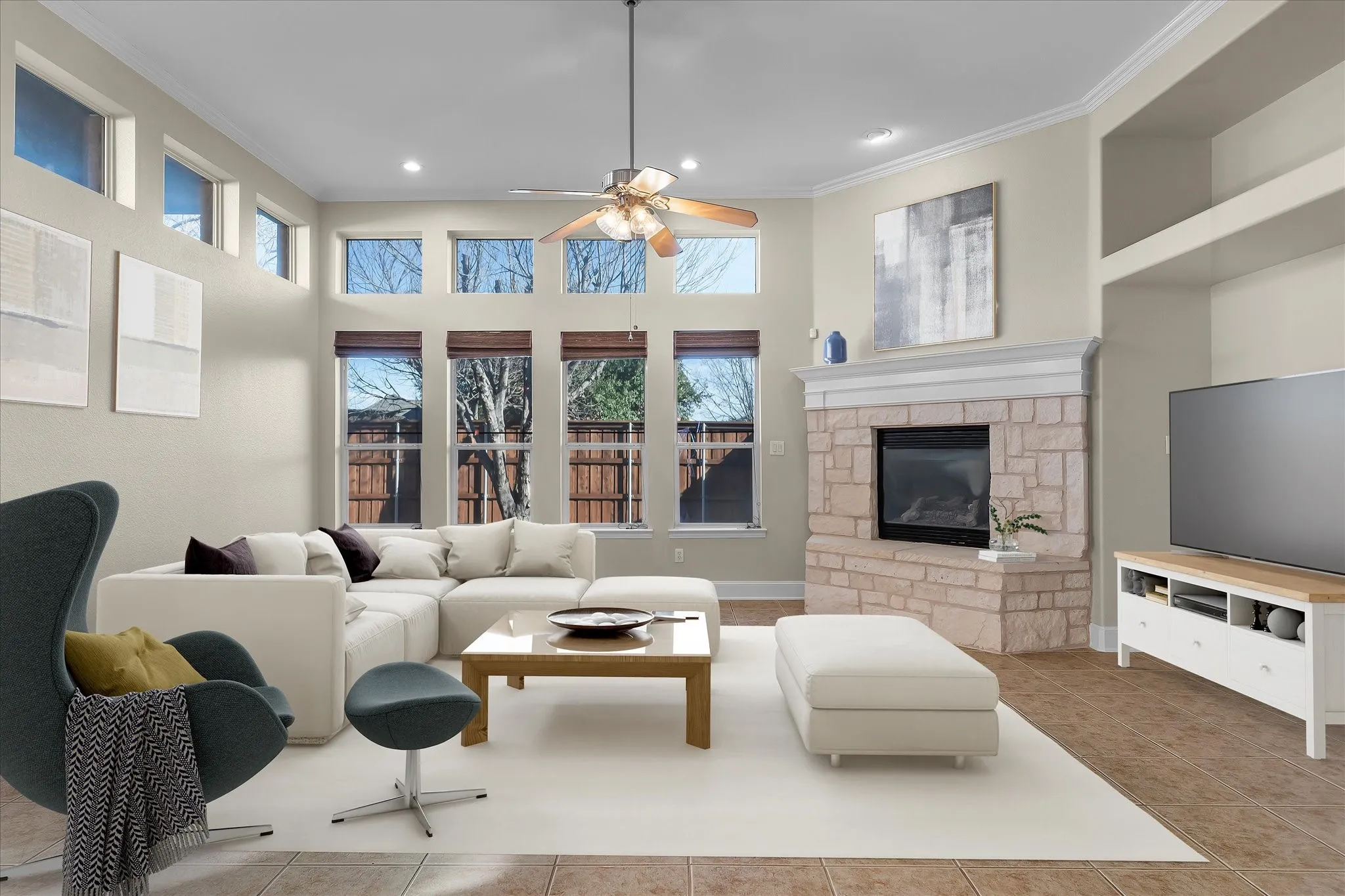 Virtually Staged Living Area