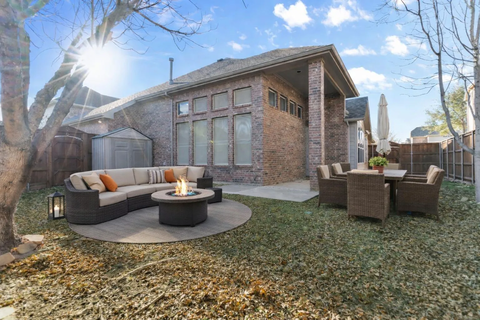 Back View of Home - Virtually Staged
