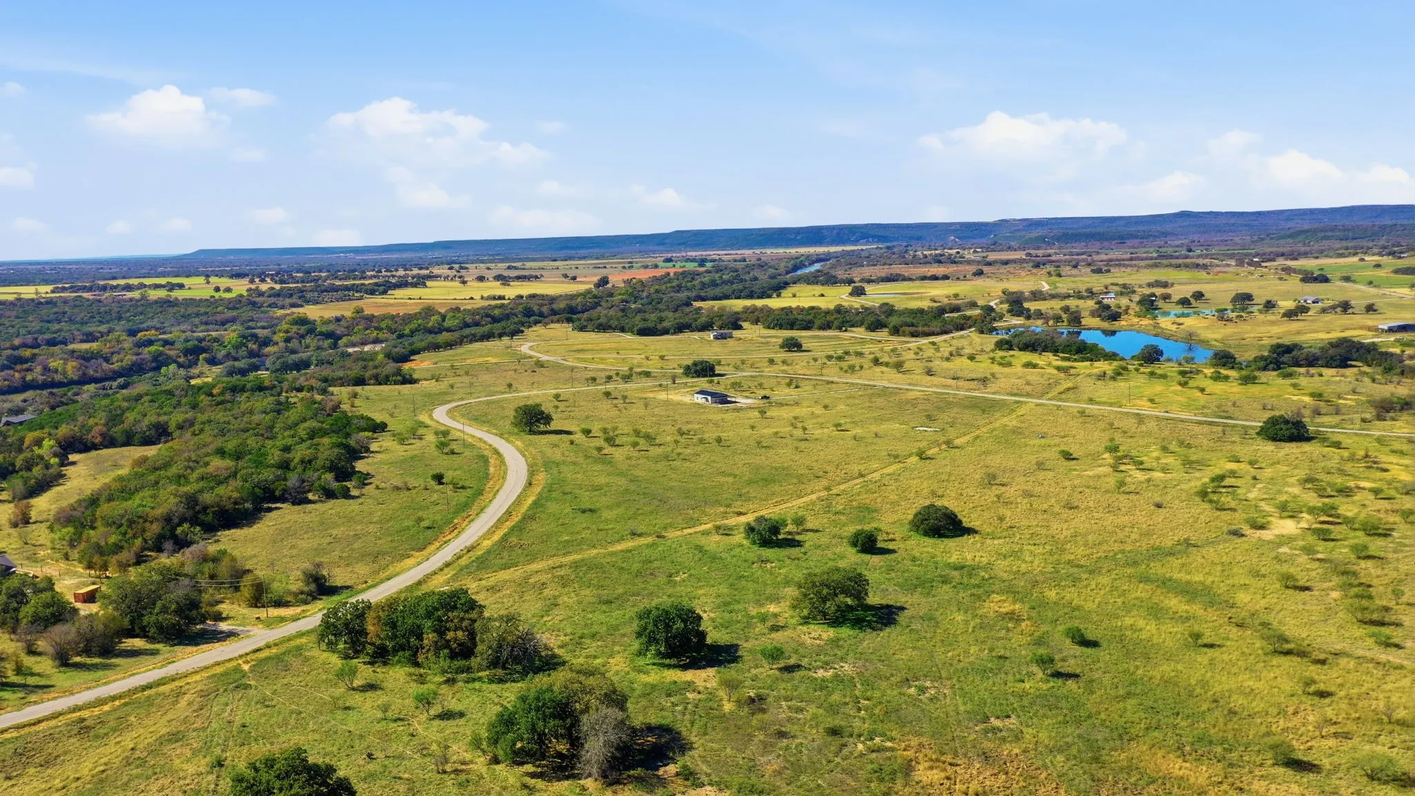 View of rural area with a large body of water