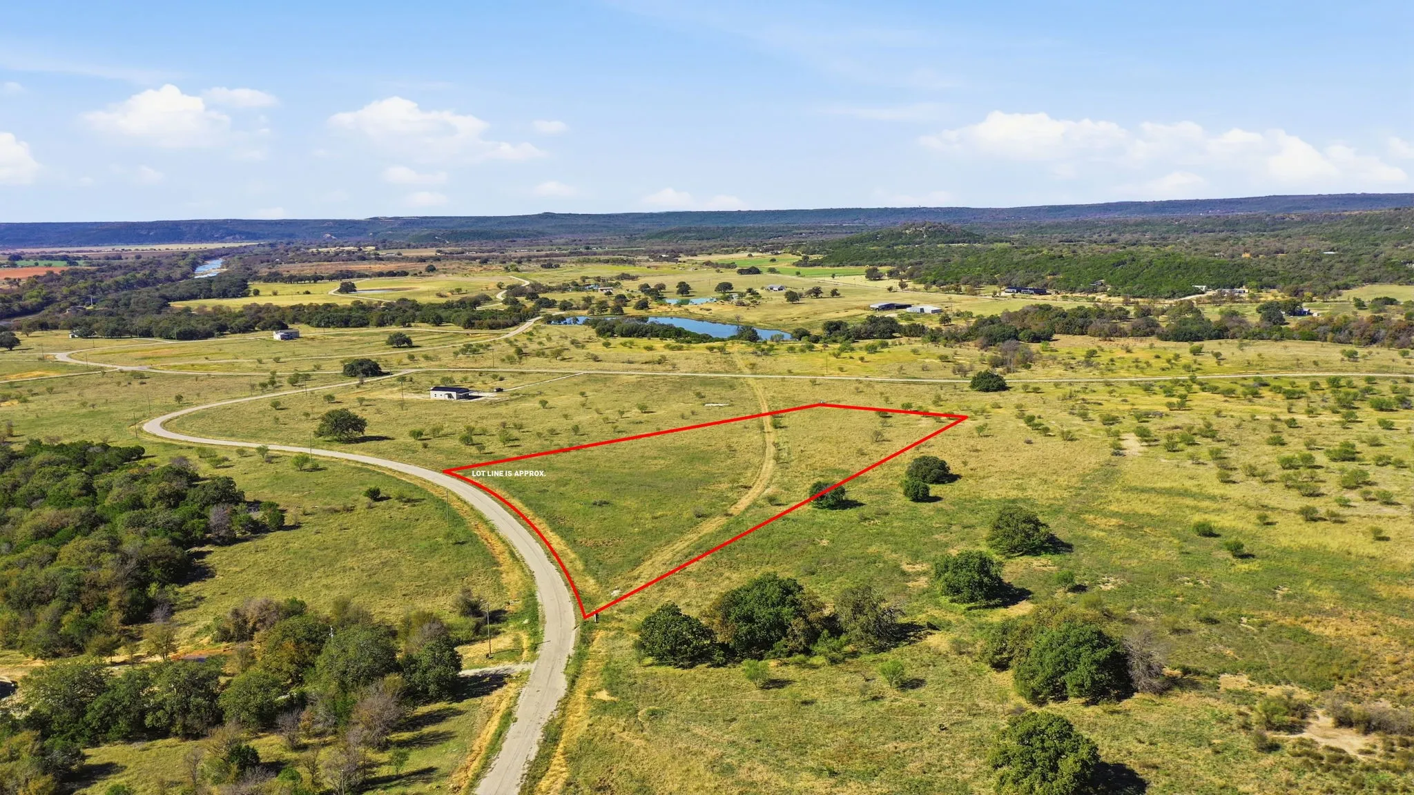 View of property location featuring property parcel outlined and rural landscape