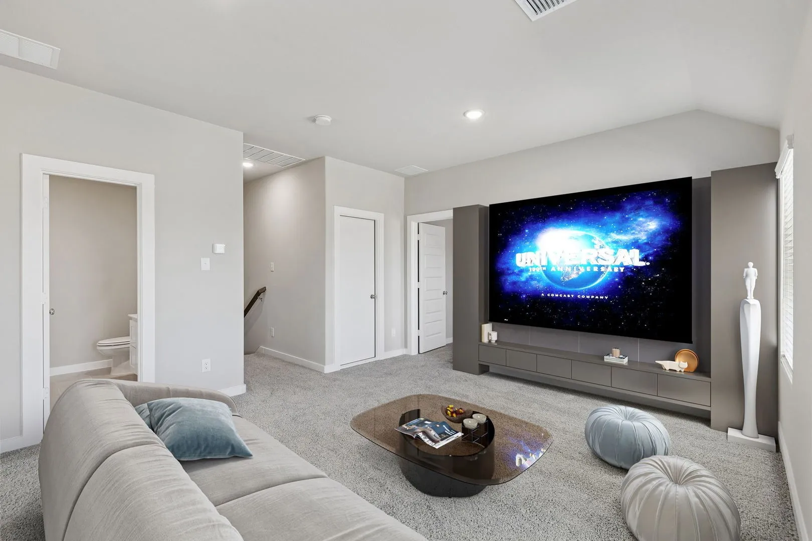 Game Room in the Holden home plan by Trophy Signature Homes – REPRESENTATIVE PHOTO