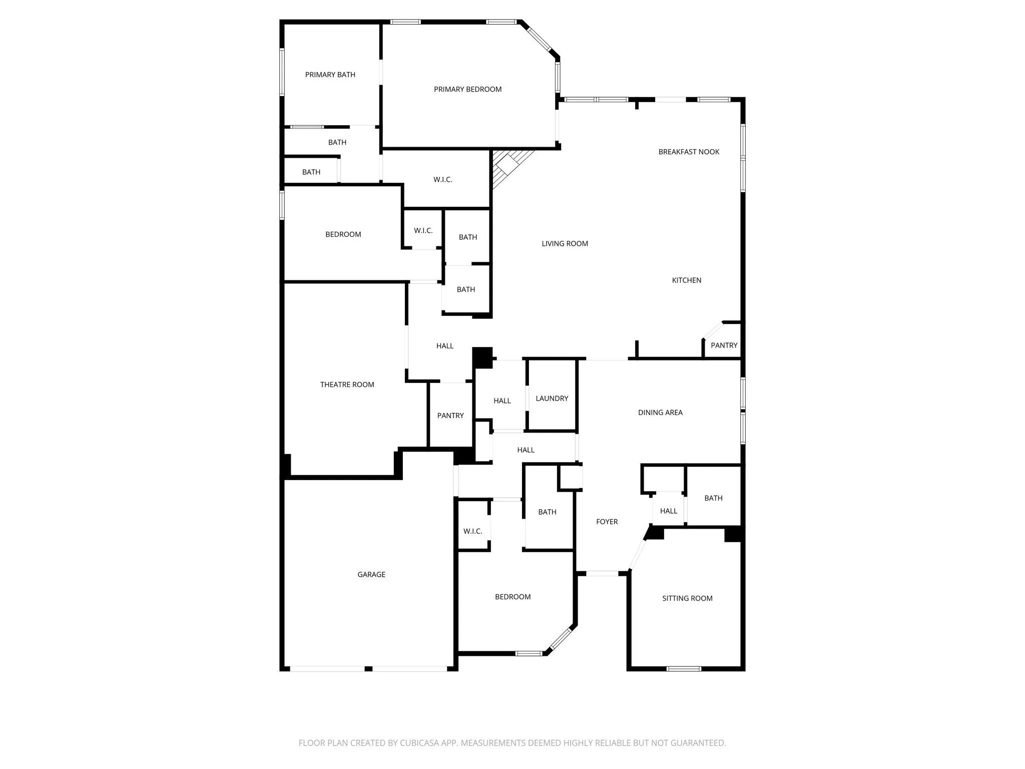 View of floor plan / room layout