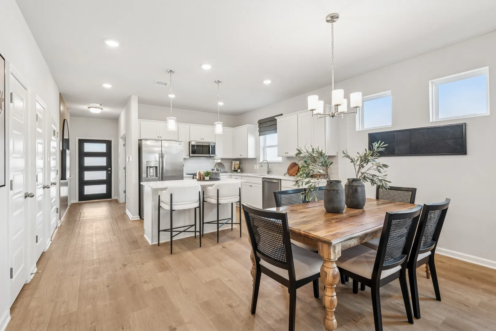 The Kettering II- Dining Area into Kitchen