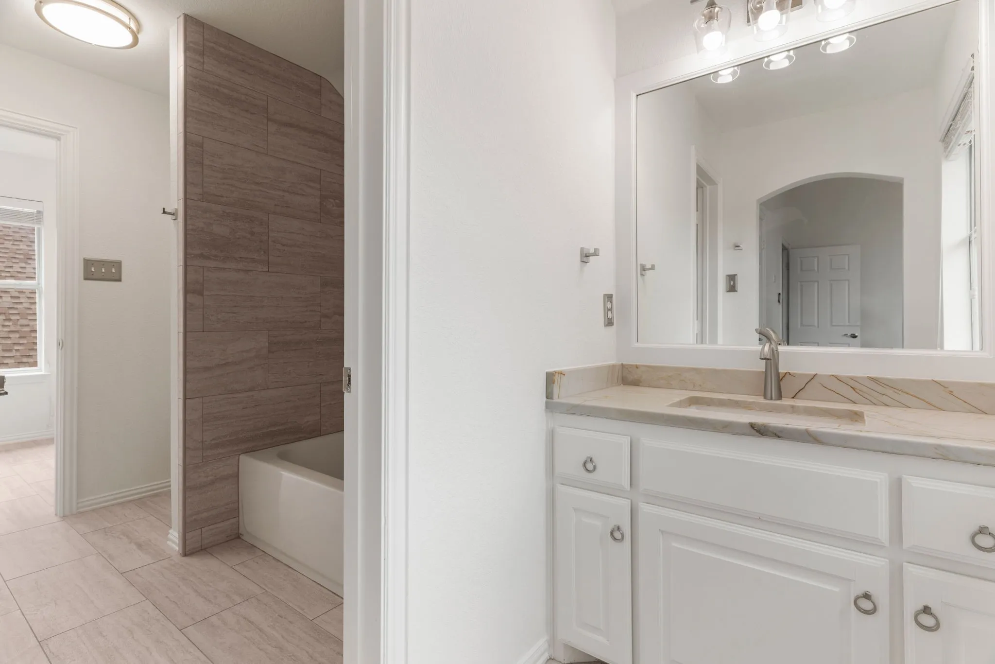 Right side shared bath.