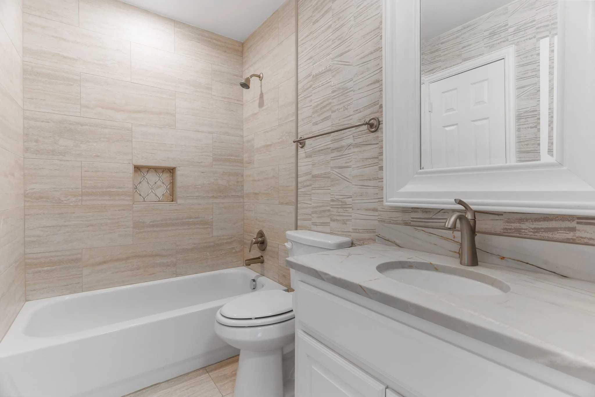 Full bath 2 upstairs remodeled.