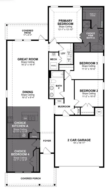 Beazer Homes Goodland Carson Floorplan.