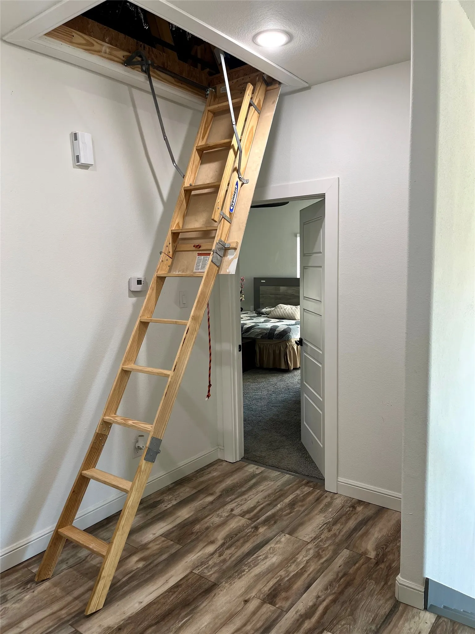 Stairs to  attic  Second level.