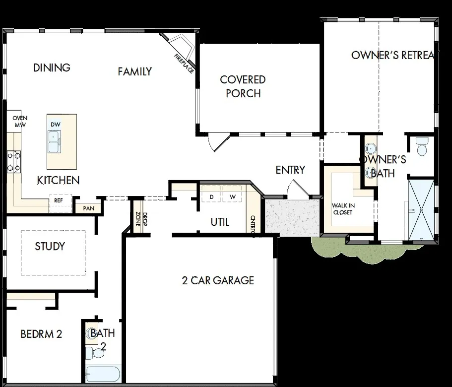 View of room layout