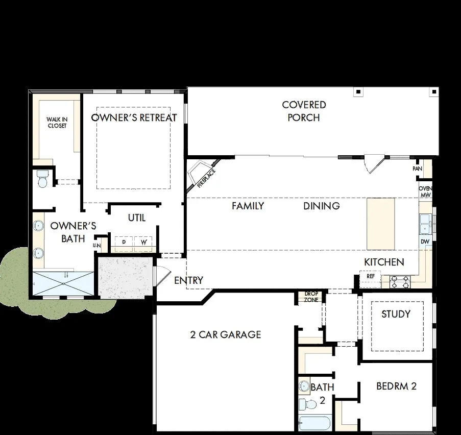 View of room layout