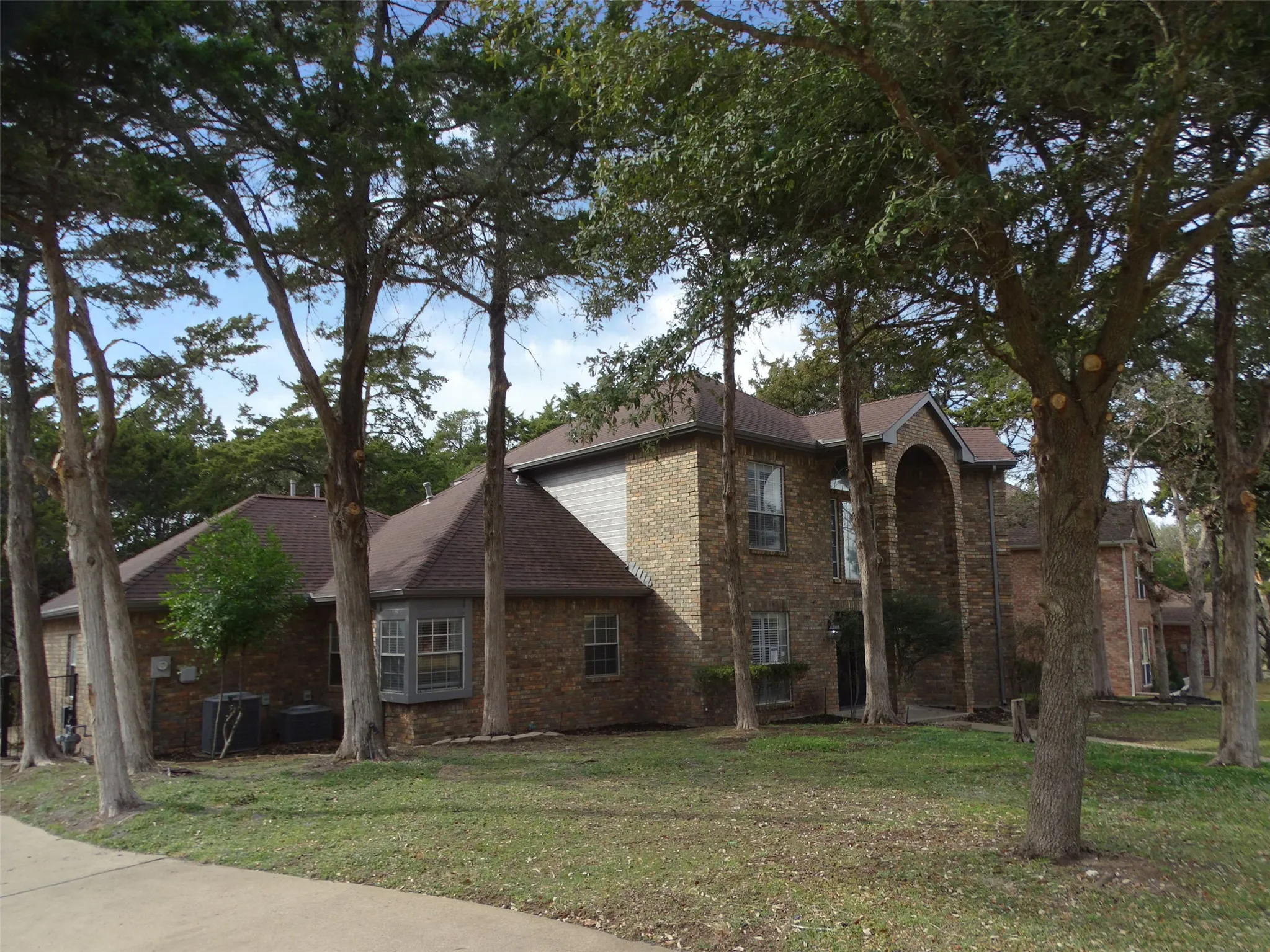 Left side of home