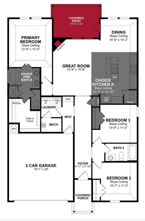 Beazer Homes Stark Farms Sierra Floorplan.