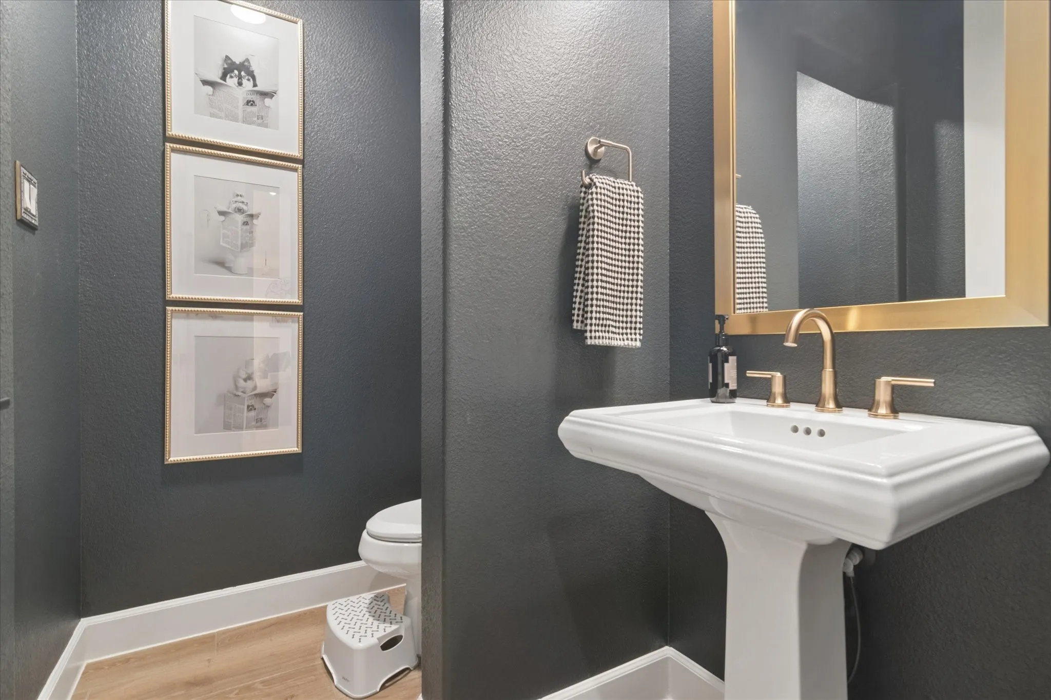 Half bath near game room and main living area.