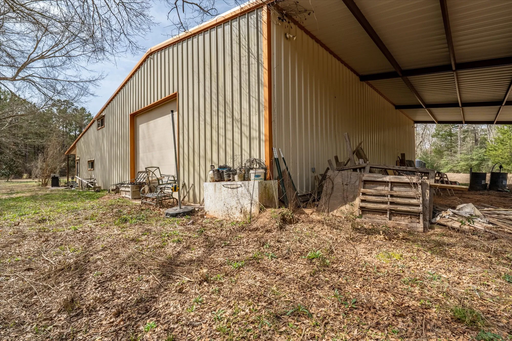 View of Shop and Covered RV area or storage
