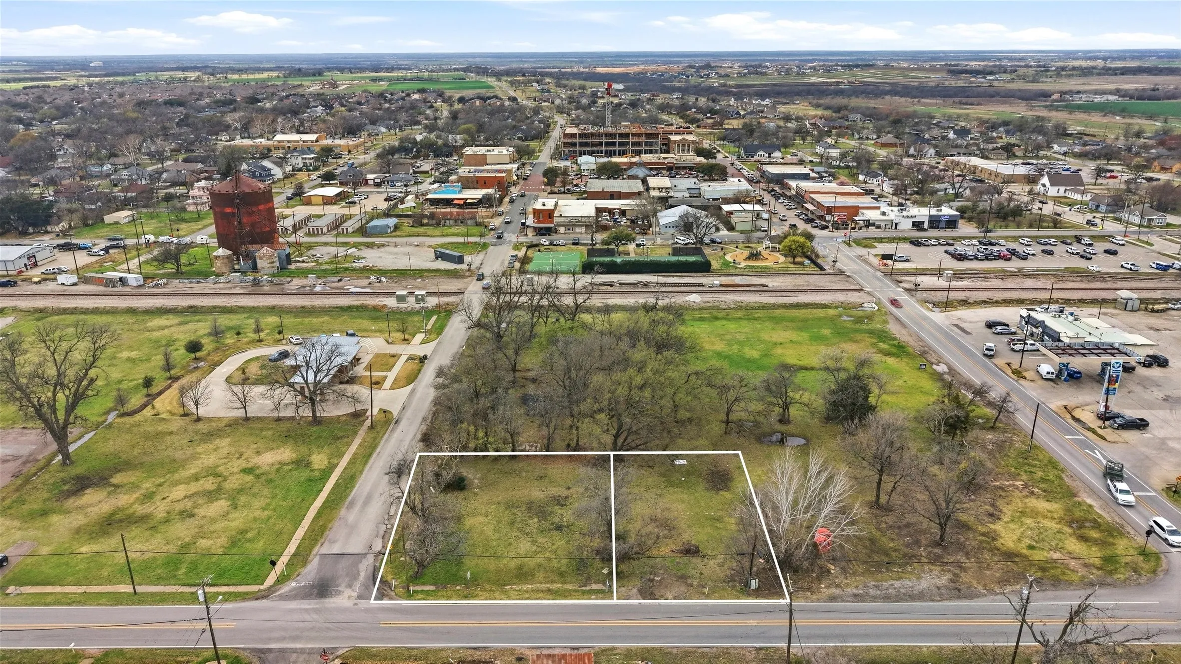he parcels include 212 E Walnut Street (Celina Original Donation, Block 46, Lot 5A) and 106 N Oklahoma Drive (Celina Original Donation, Block 46, Lot 5C)