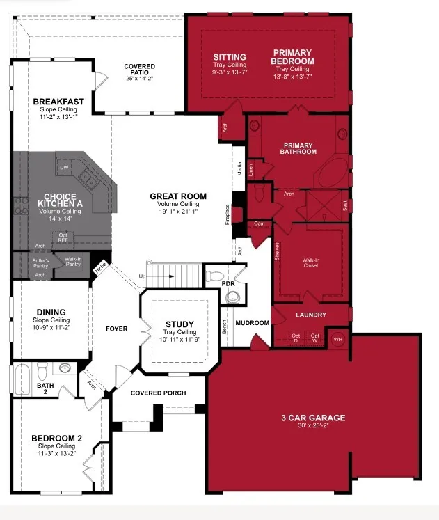 Beazer Homes Heath Golf and Yacht Club Kerrville Floorplan.