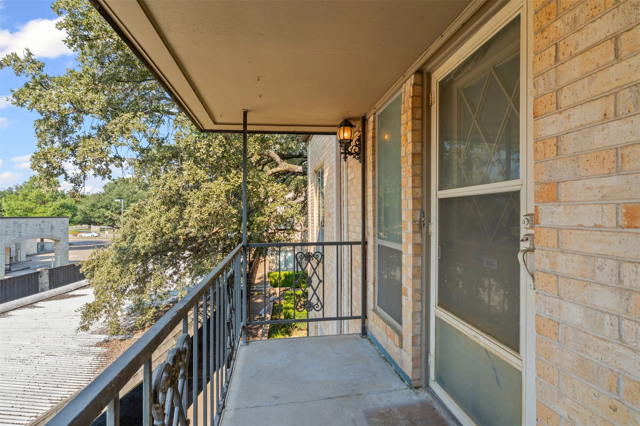 Back porch entry.