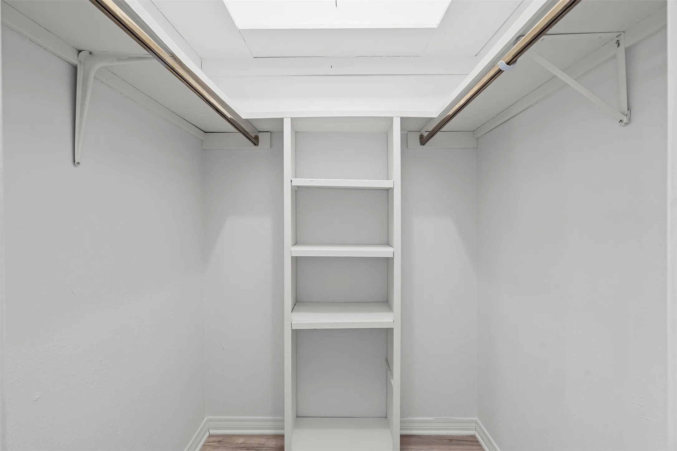 Closet with ample storage.