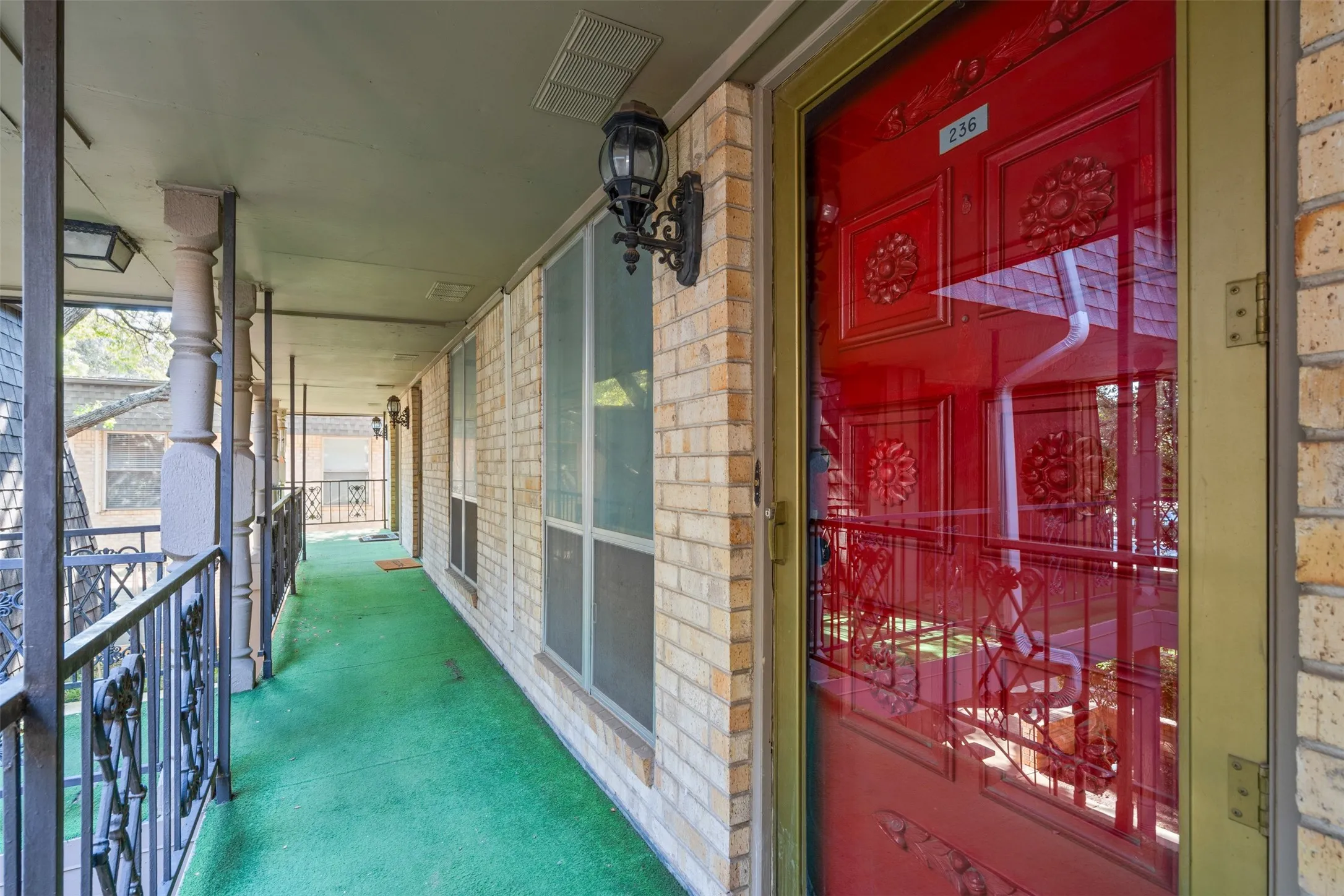 Front entry and porch.