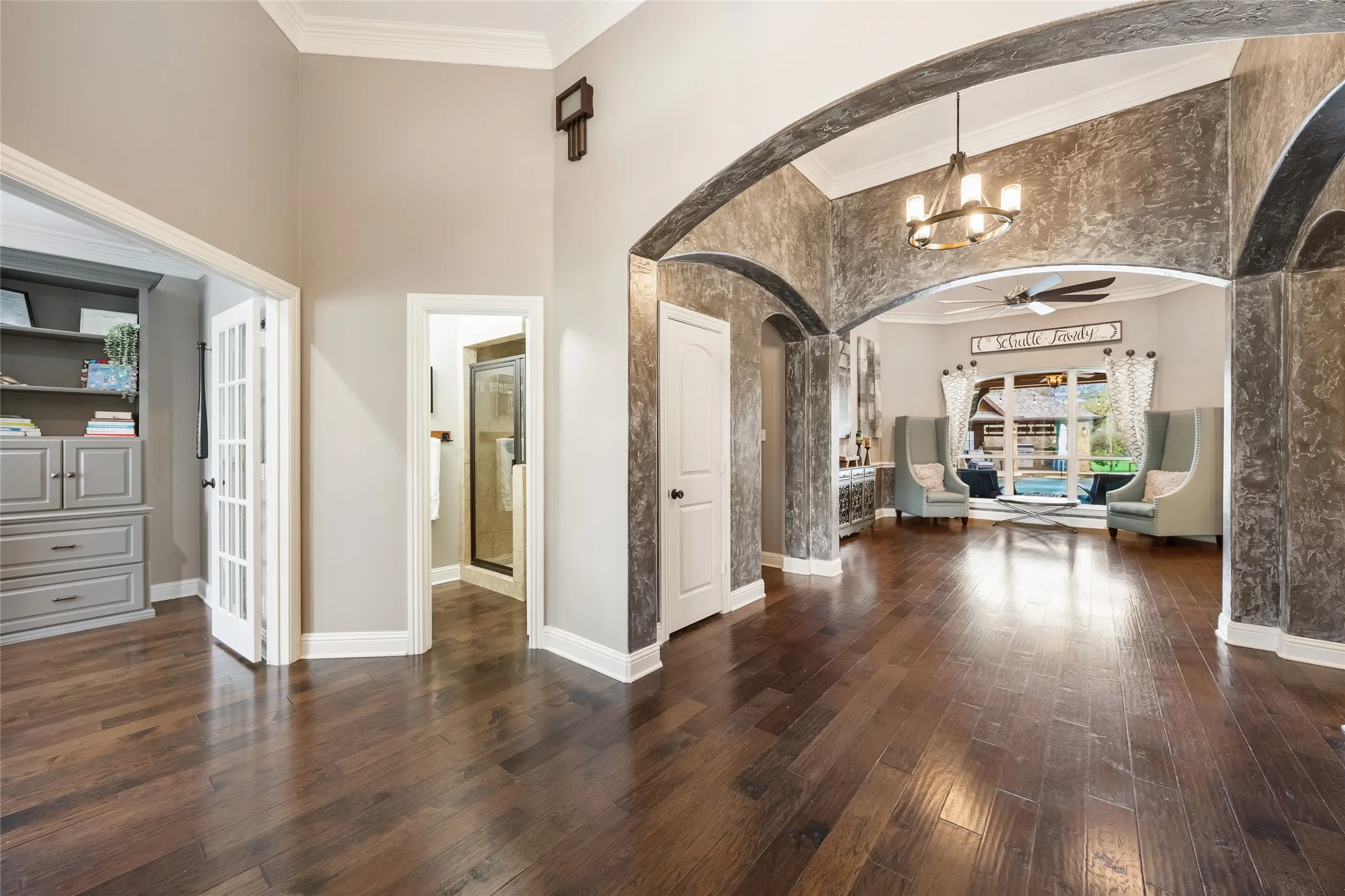 Office and full bath on left hand after entering front door.