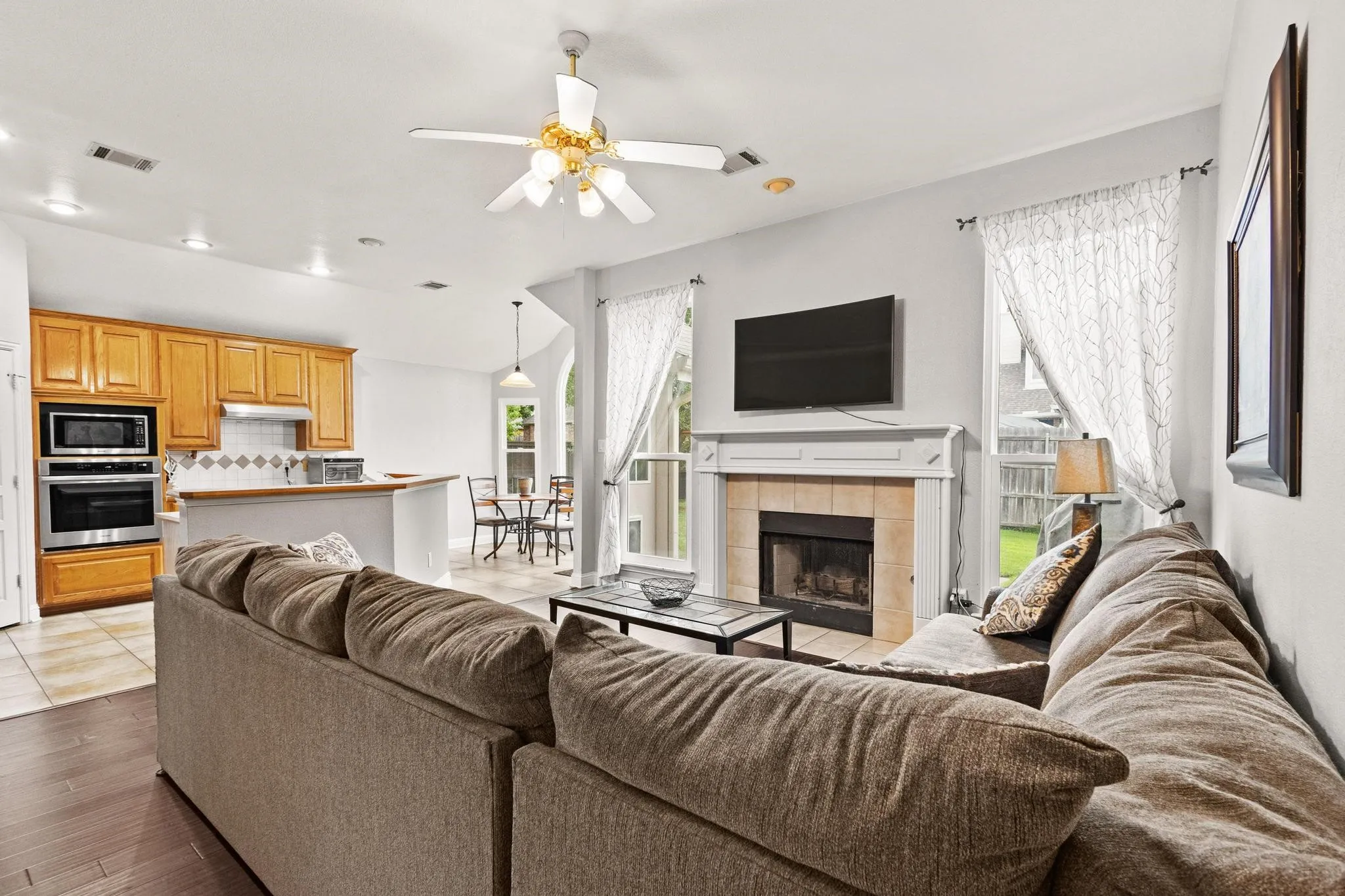 Open Concept Kitchen Living Room
