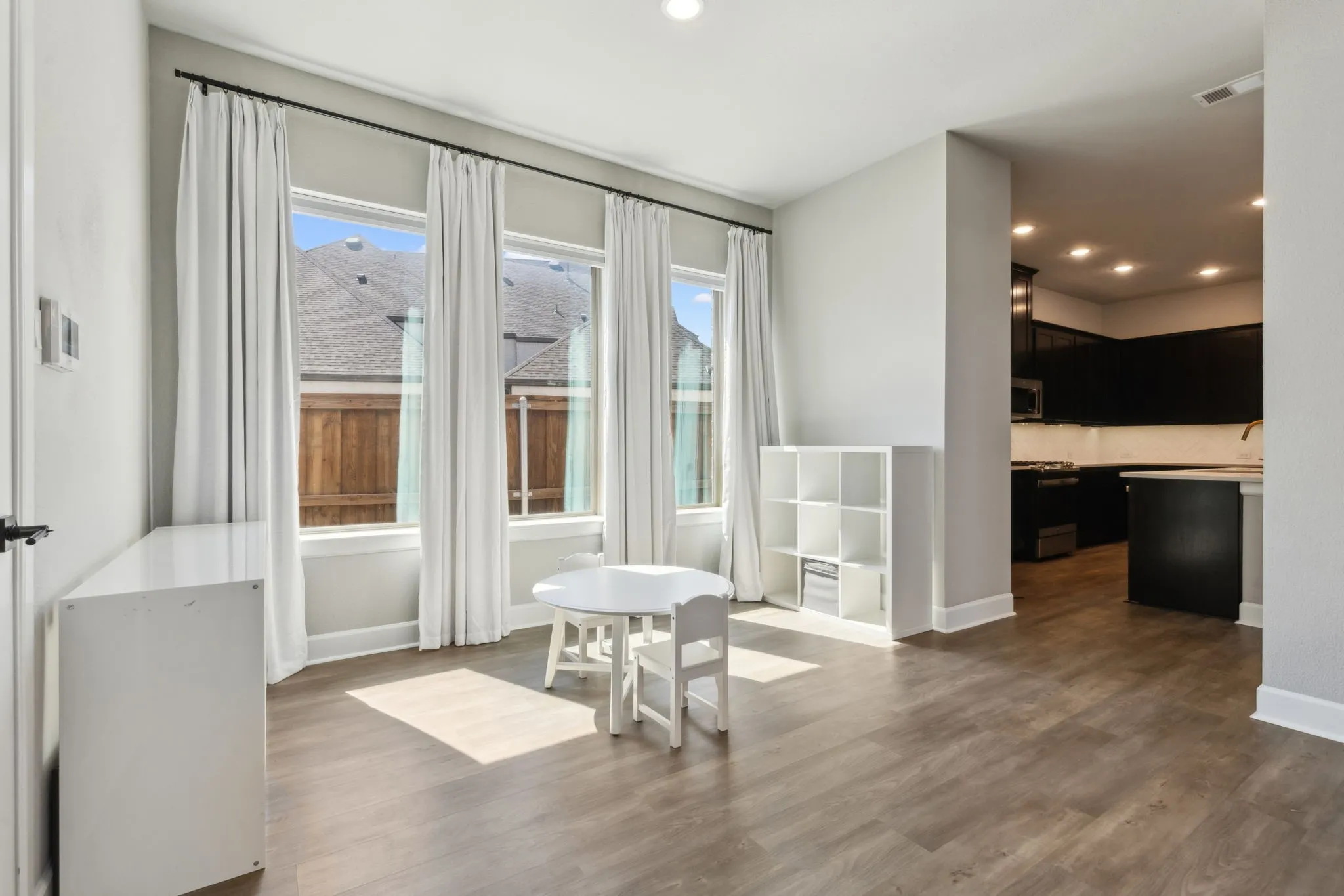 Additional living space could be used for play space, reading nook, coffee bar, etc.