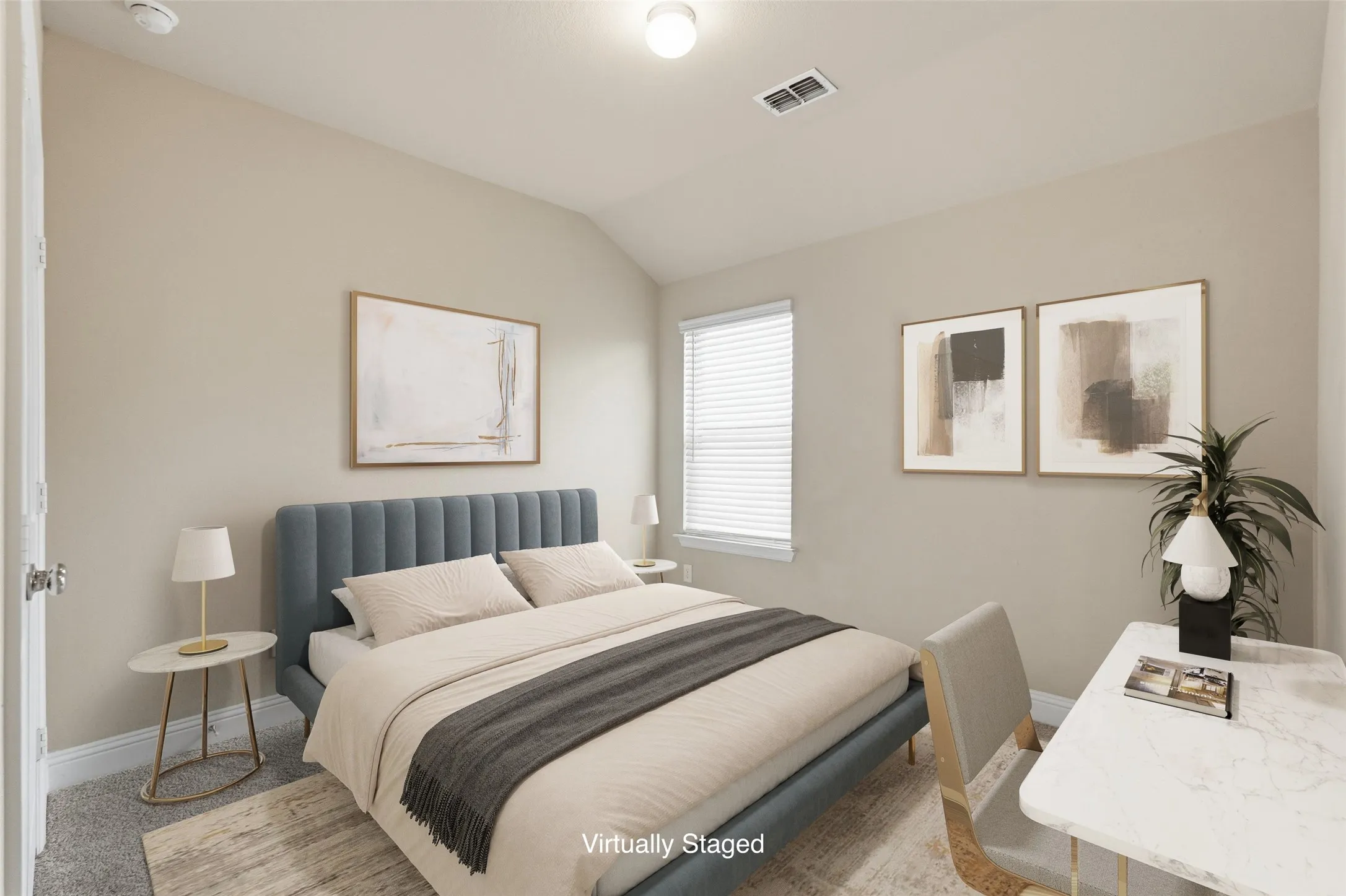 Large Secondary Bedroom Virtually Staged