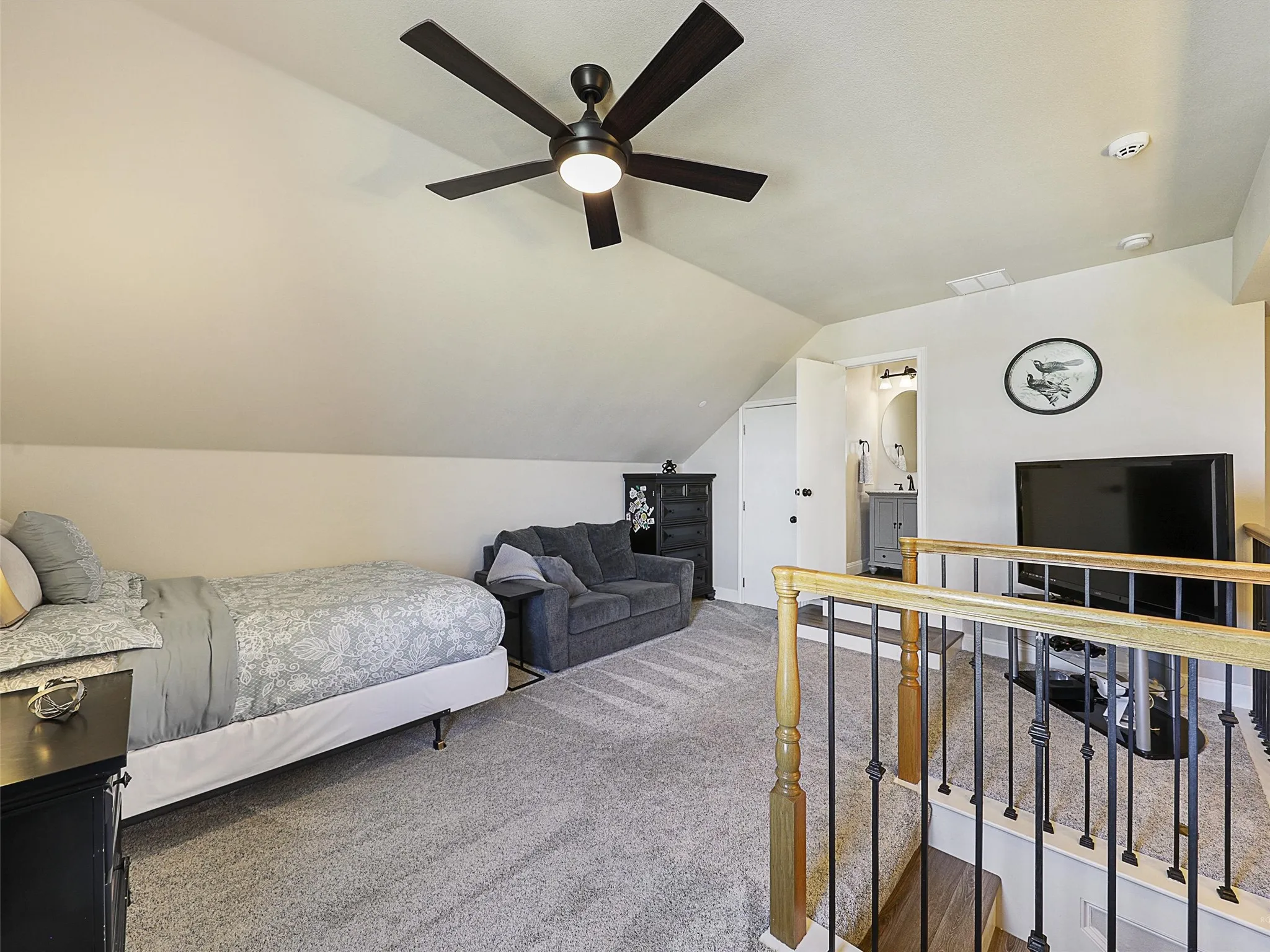 Upstairs Loft with a Dedicated Full Bath