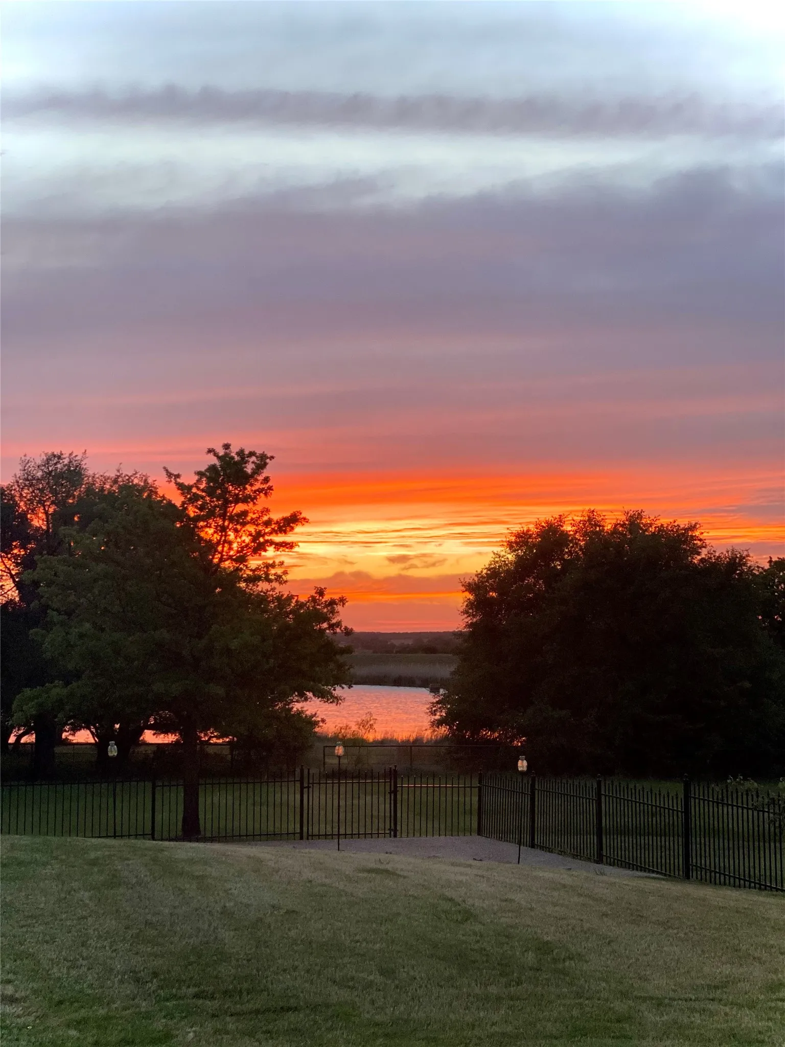 Sunset Over Miller Creek Lake
