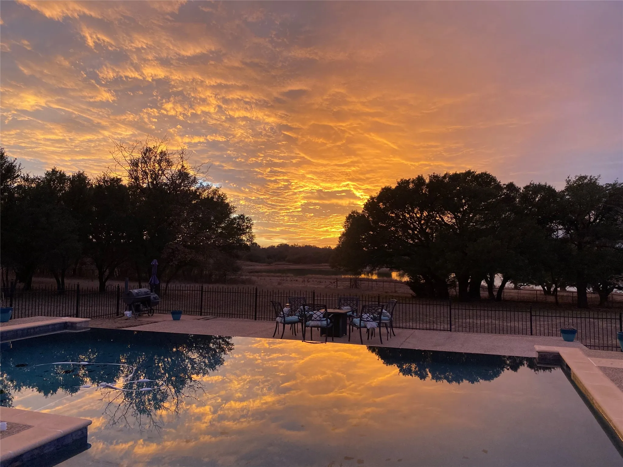 Beautiful Sunset from the Infinity Pool