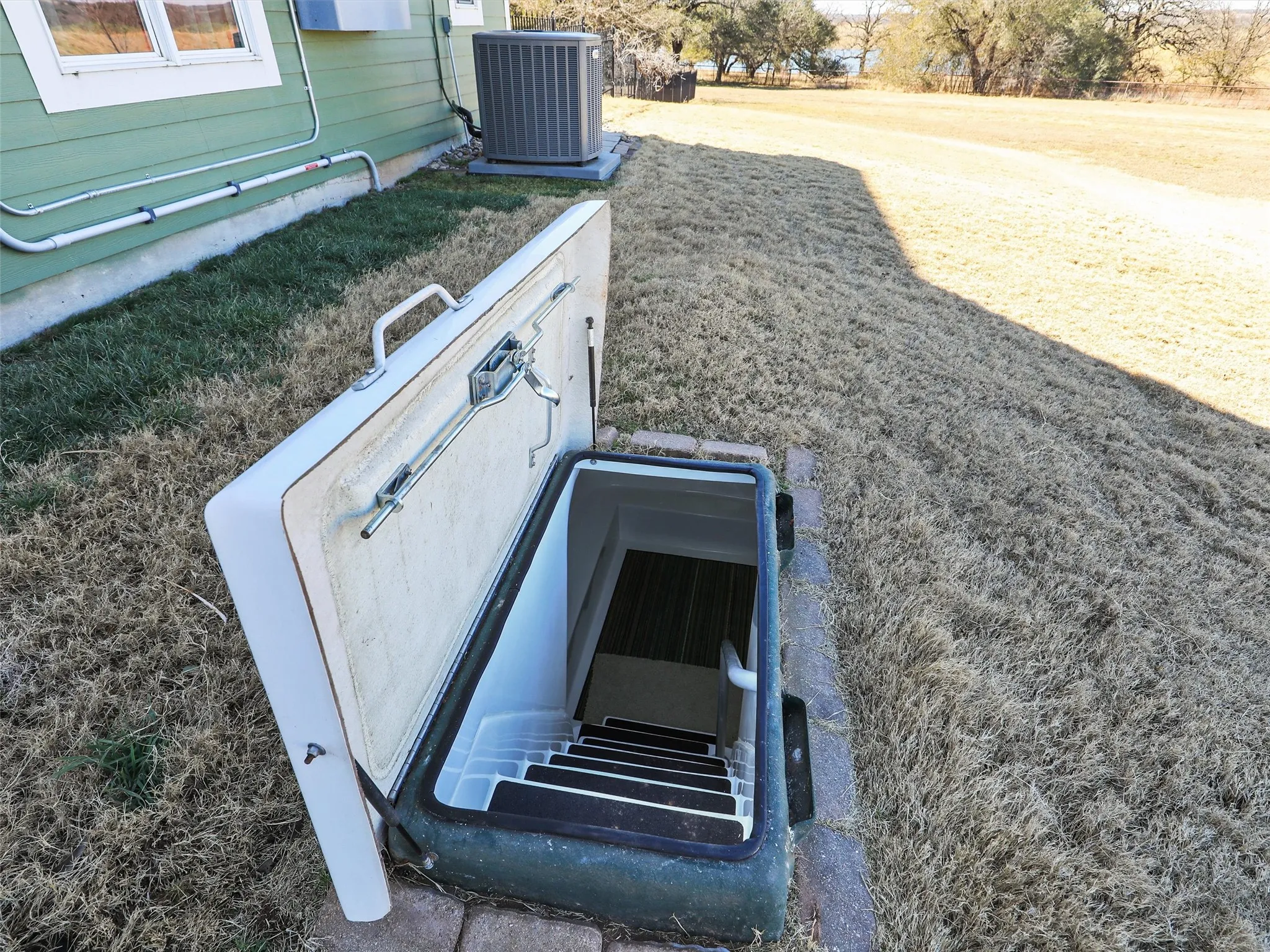 In-Ground Fiberglass Tornado Shelter - Seats about 6