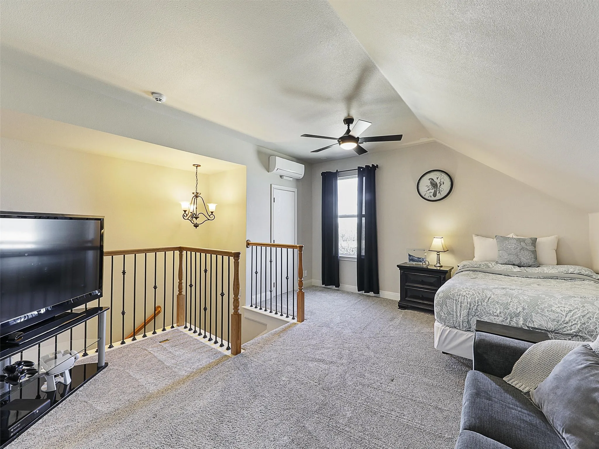 Upstairs Loft with Closet, Mini-Split HVAC and a Dedicated Full Bath