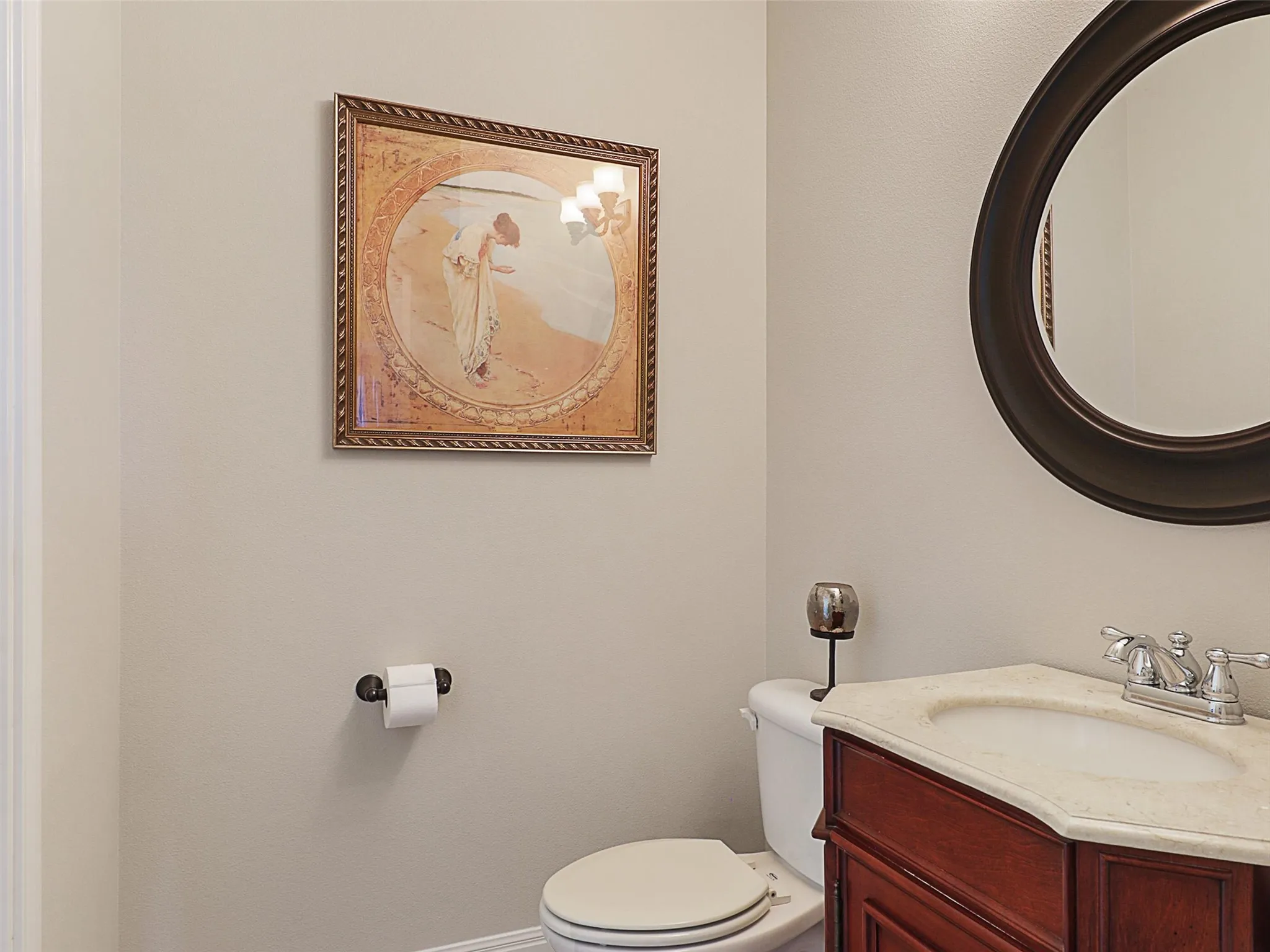 Half Bath with Access to Living and Office