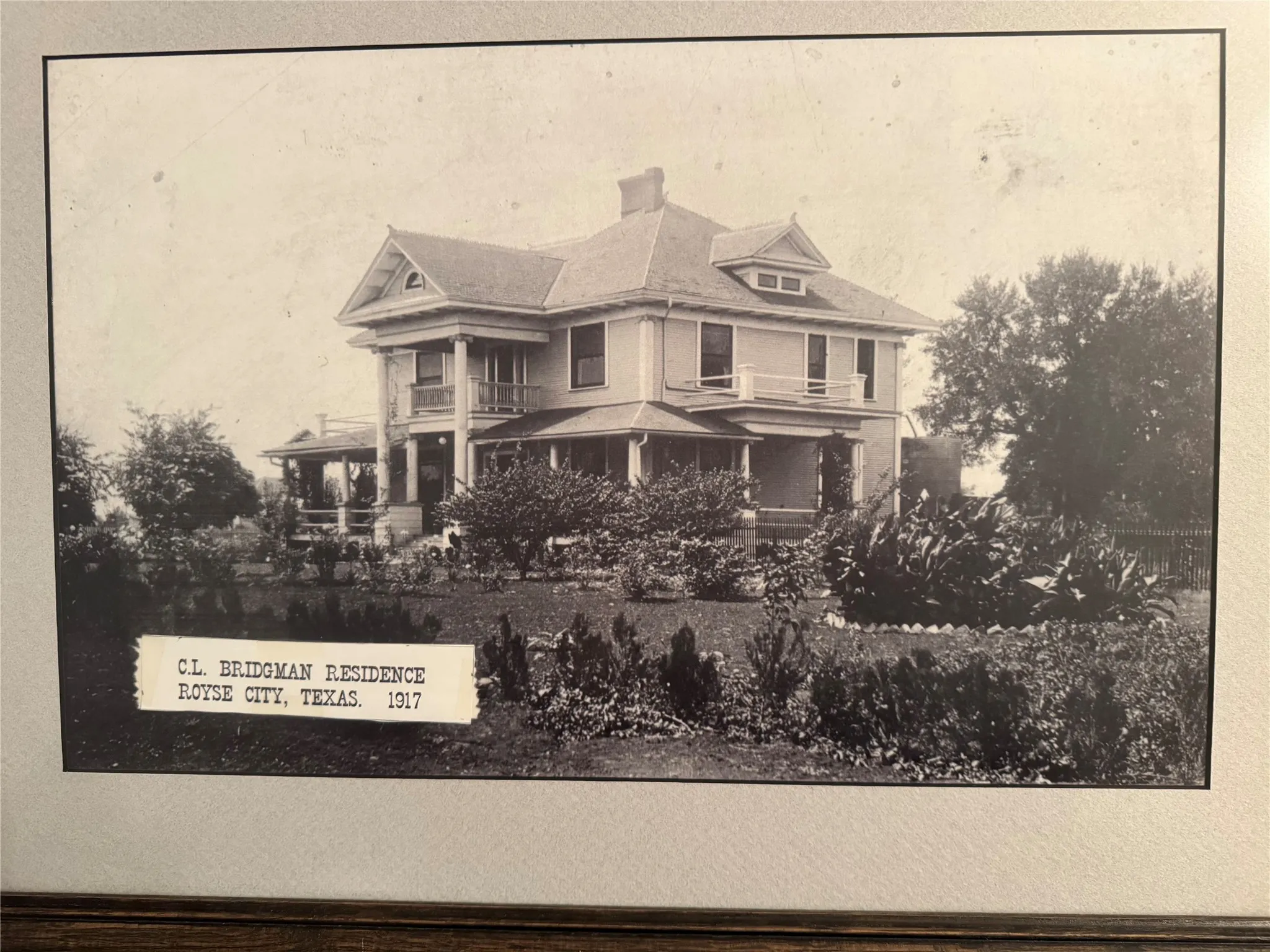 Photo of the property 12 years after estimated completion in 1917